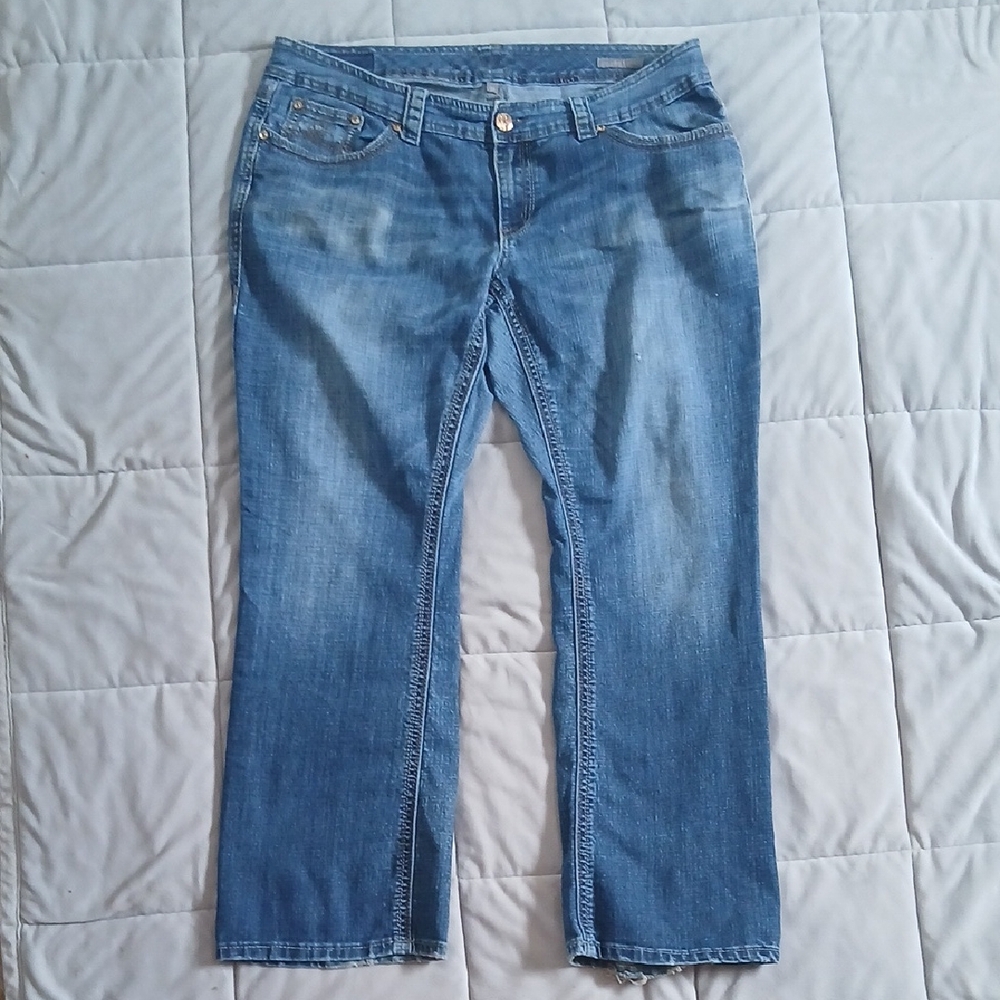 Melissa McCarthy Boot Cut Faded Women's Jeans Size 18